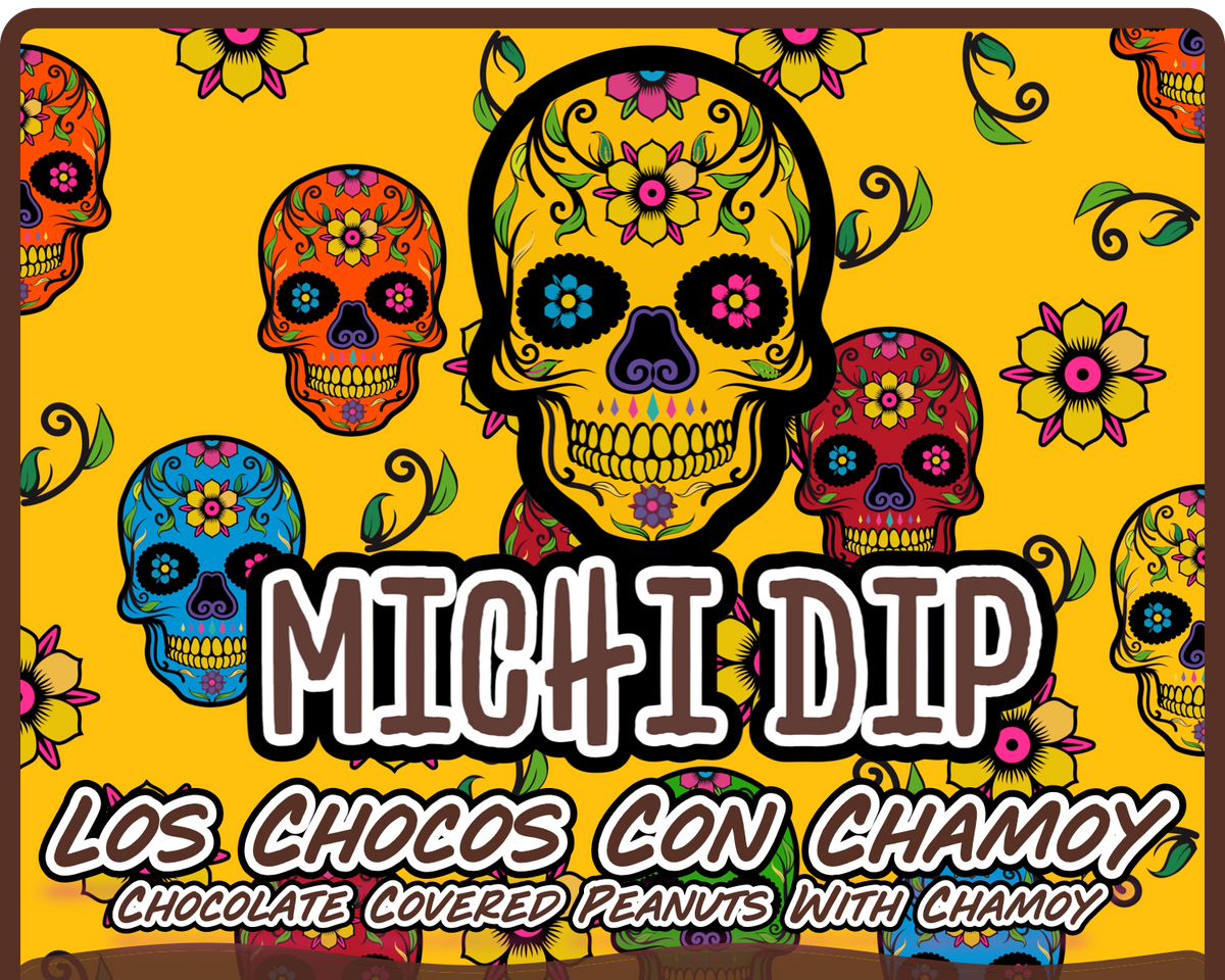 Los Chocos Con Chamoy - Chocolate Covered Peanuts with Chamoy – Michi Dip